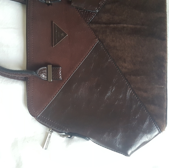 David Jones Brown Textured Leather Purse - Picture 4 of 6